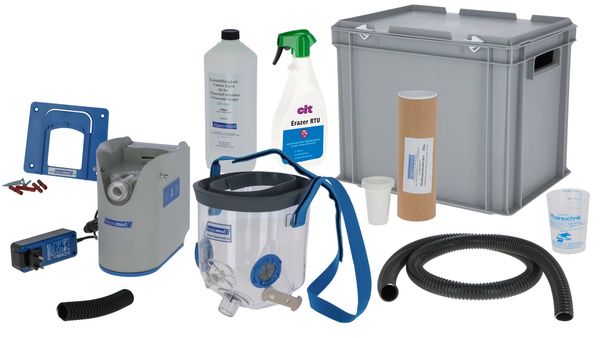 Inhalator Hippomed dla konia AirOne Flex sieciowy 230V z maską dla koni gorącokrwistych - Cavalo